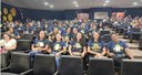 Estudantes e professores que integraram a deleção do Campus Araguatins, durante abertura do evento