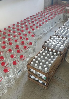 Álcool em gel produzido pelo IFTO