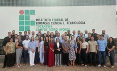 Foto posada de gestores do IFTO e outros servidores, durante formação realizada no Campus Pedro Afonso