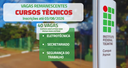 Processo seletivo simplificado oferta vagas remanescentes em cursos técnicos subsequentes