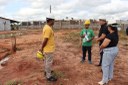 Diretor-geral do Campus Tocantinópolis e equipe em visita às obras 