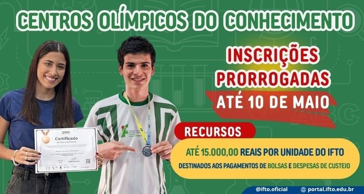 Prorrogado prazo de submissão de propostas de Centros Olímpicos de Conhecimento