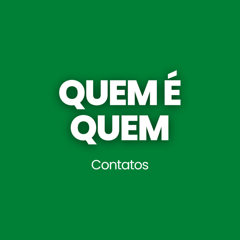 Quem é quem. Contatos.